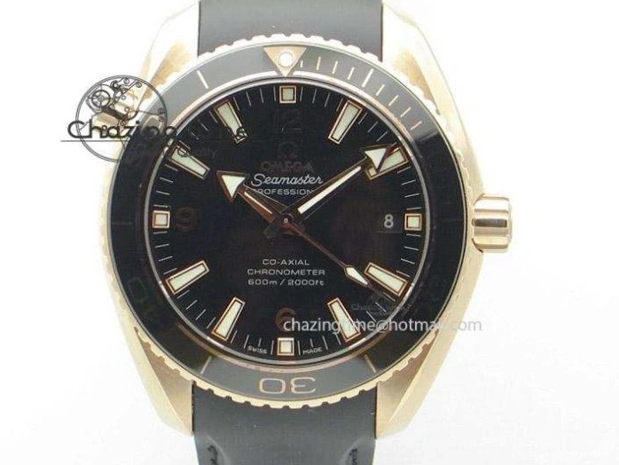 0112 Planet Ocean Master Chronometer 600M 45.5mm SS SCF 1:1 Best Edition Black Orange Bezel Black Dial on Black Rubber Strap A9900 Super Clone ModernLook 7667